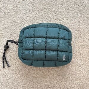 Free People Movement Quilted Mini Case Evergreen NWOT